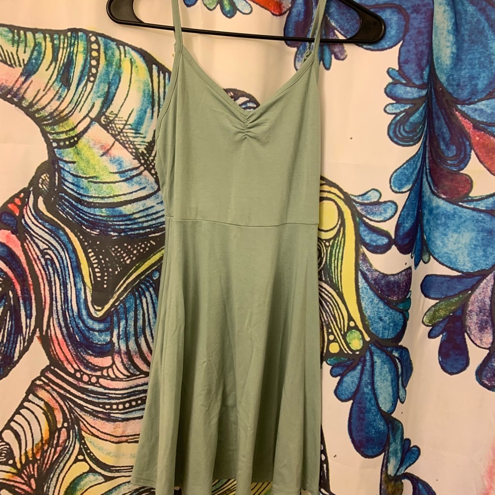 Sea foam green dress